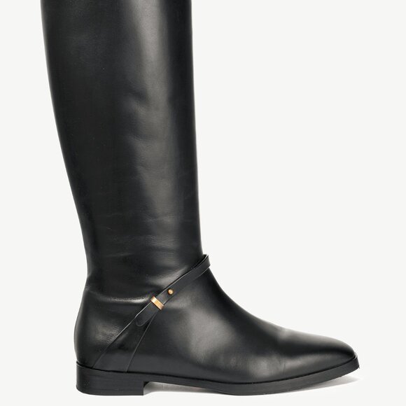 Gucci Rosie Black Elite Calf Leather Riding Boots - Picture 2 of 14